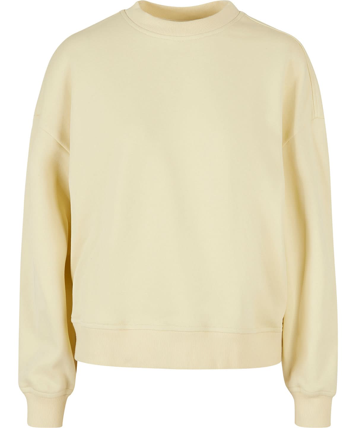 Build Your Brand BYB Womens oversized crew neck sweatshirt BY212 - - Customisable Sweatshirts