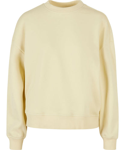 Build Your Brand BYB Womens oversized crew neck sweatshirt BY212 - - Customisable Sweatshirts
