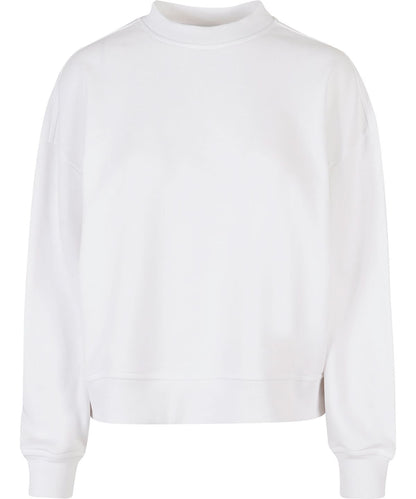 Build Your Brand BYB Womens oversized crew neck sweatshirt BY212 - - Customisable Sweatshirts