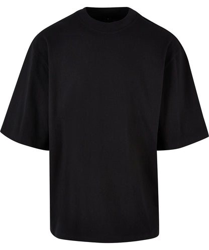 Build Your Brand BYB Oversized sleeve tee BY256 - Black - Customisable T-Shirt
