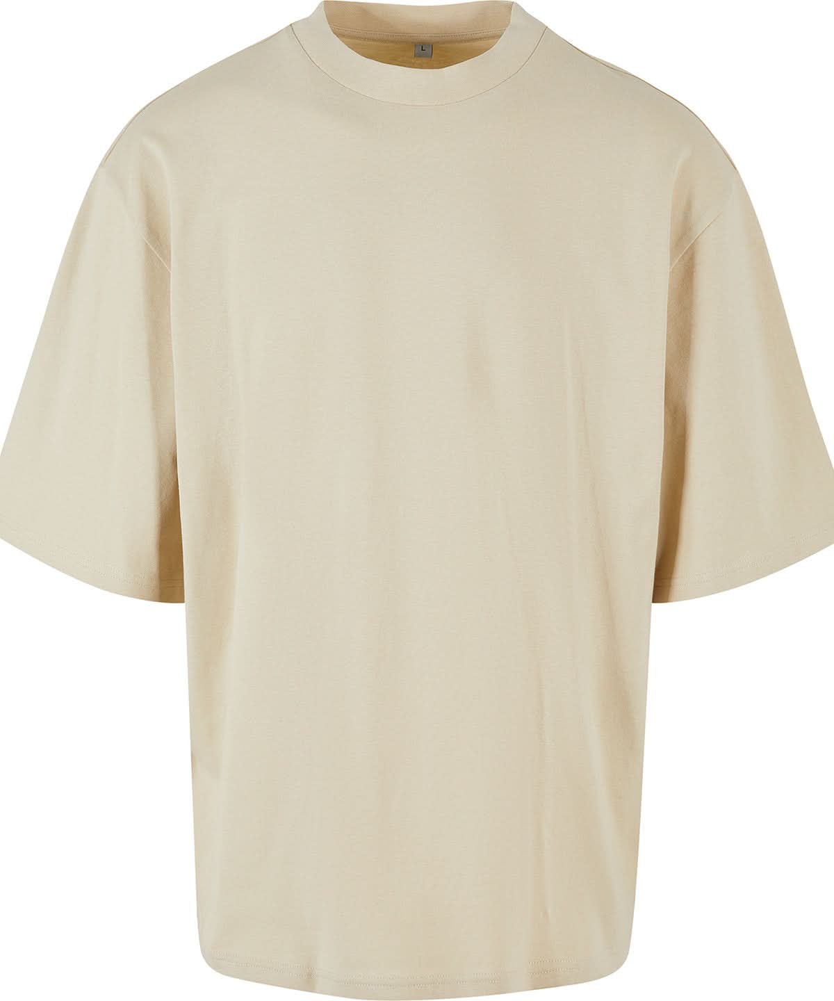 Build Your Brand BYB Oversized sleeve tee BY256 - Sand - Customisable T-Shirt