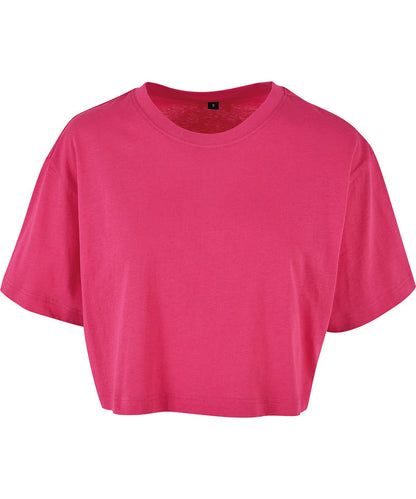 Build Your Brand BYB Womens short oversized tee BY264 - - Customisable T-Shirt