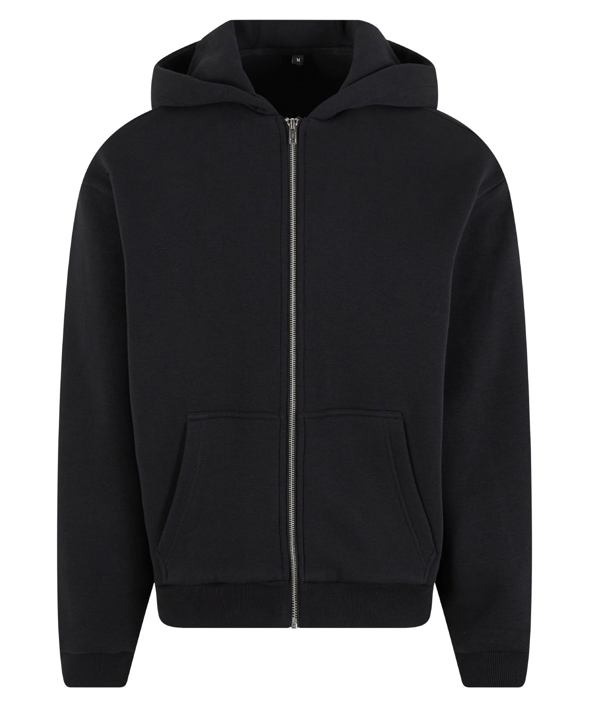 Fluffy zip hoodie - BY285 - Black - Customisable Hoodies