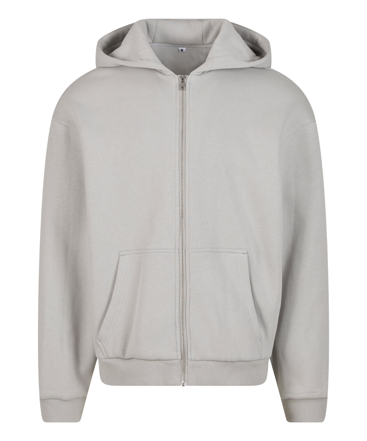 Fluffy zip hoodie - BY285 - Light Asphalt - Customisable Hoodies
