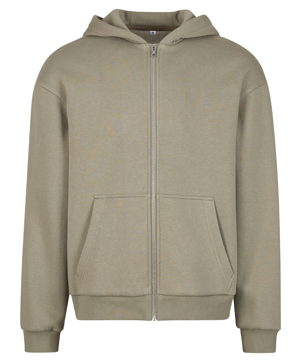 Fluffy zip hoodie - BY285 - Pale Olive - Customisable Hoodies