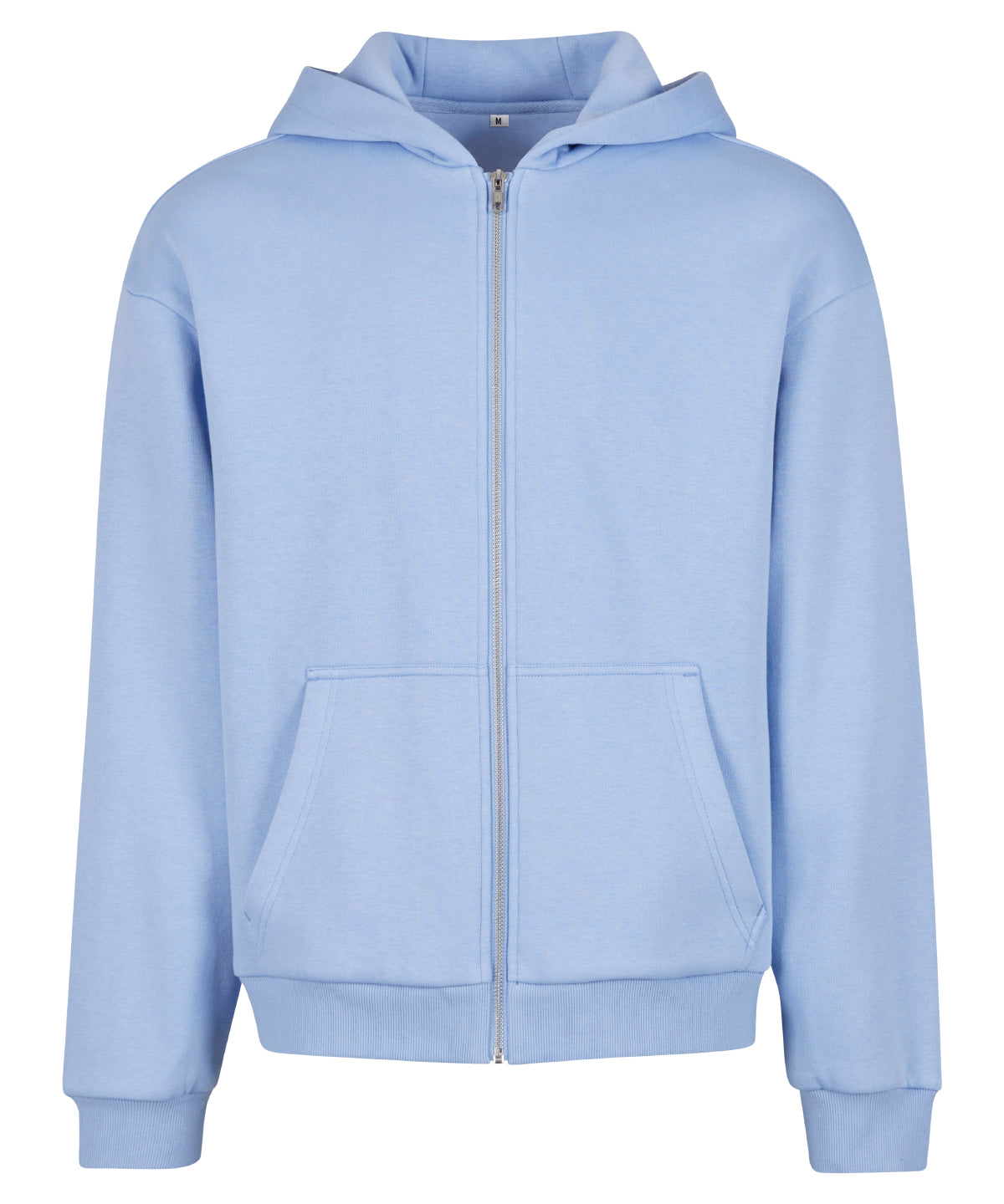 Fluffy zip hoodie - BY285 - Powder Blue - Customisable Hoodies