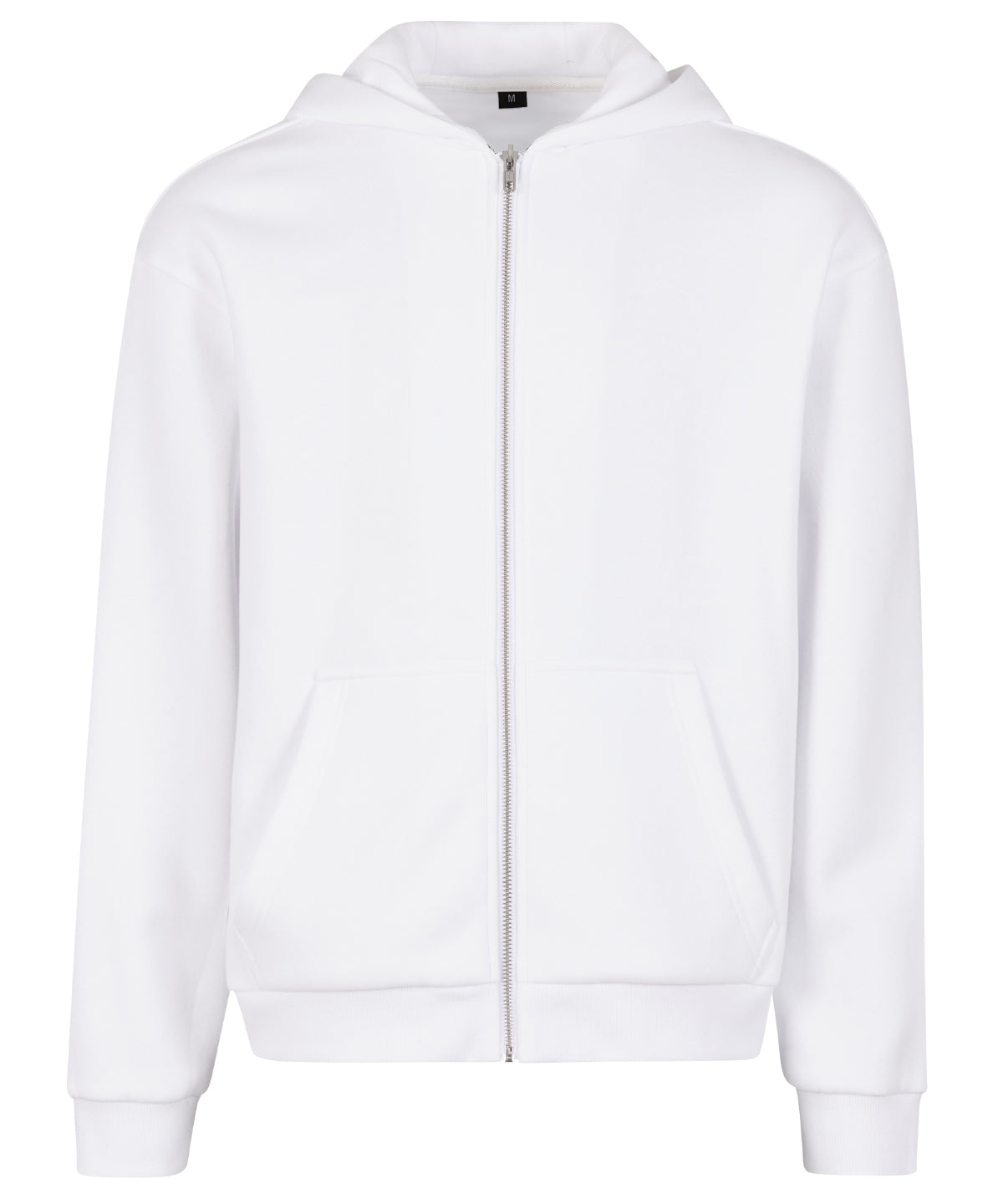 Fluffy zip hoodie - BY285 - White - Customisable Hoodies