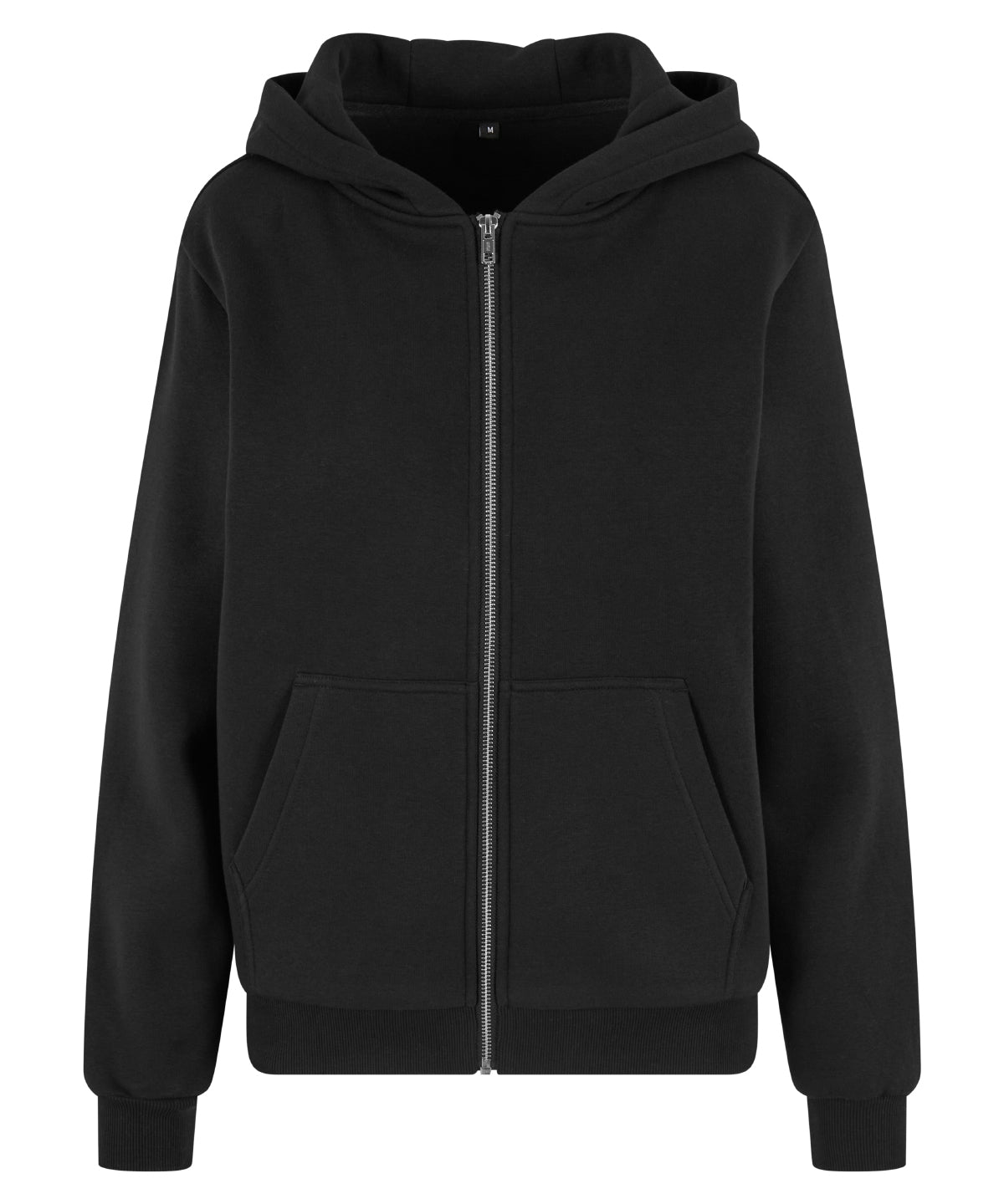 Women’s fluffy zip hoodie - BY290 - Black - Customisable Hoodies