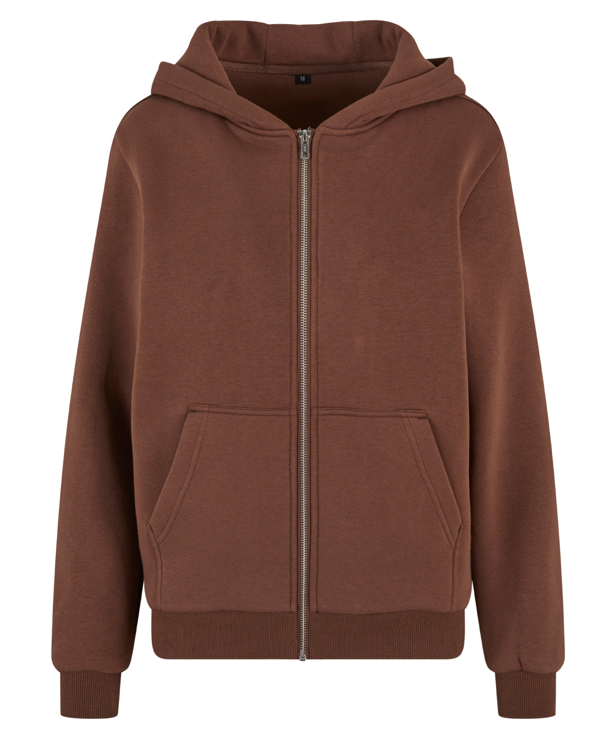 Women’s fluffy zip hoodie - BY290 - Chocolate Brown - Customisable Hoodies
