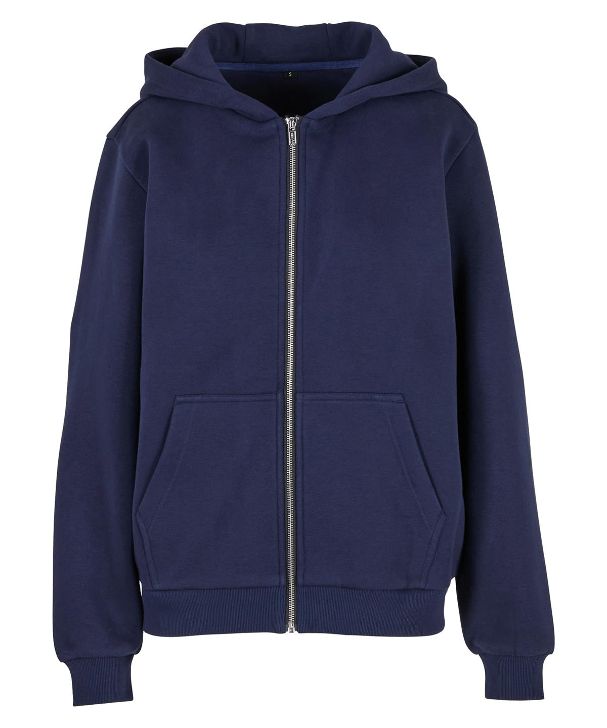 Women’s fluffy zip hoodie - BY290 - Navy - Customisable Hoodies