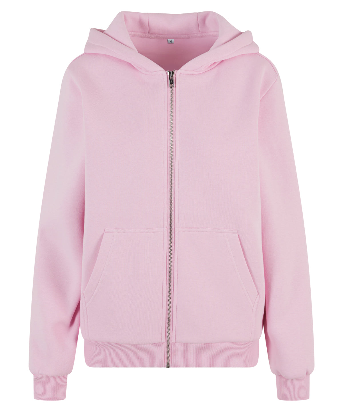 Women’s fluffy zip hoodie - BY290 - Soft Pink - Customisable Hoodies