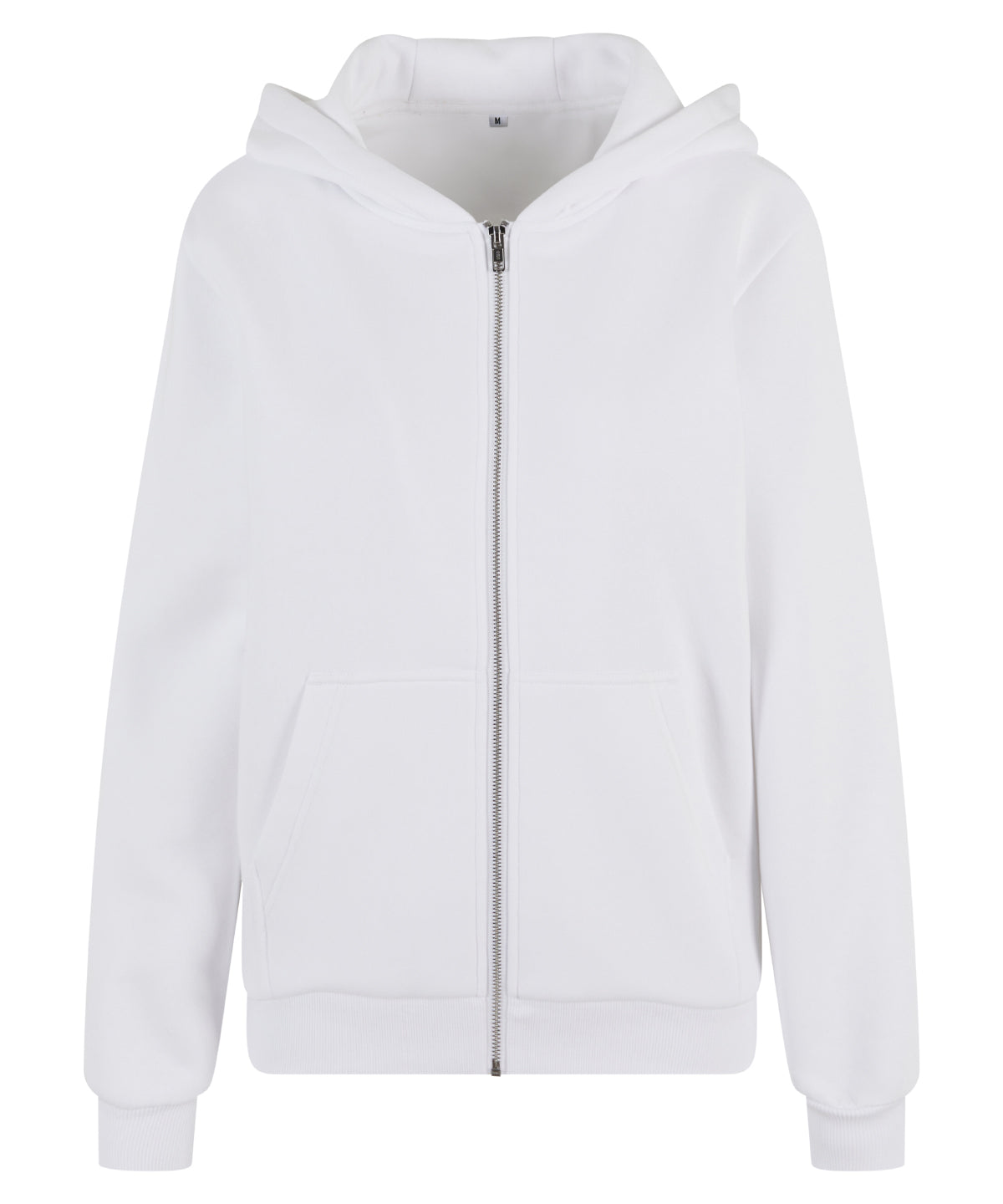 Women’s fluffy zip hoodie - BY290 - White - Customisable Hoodies