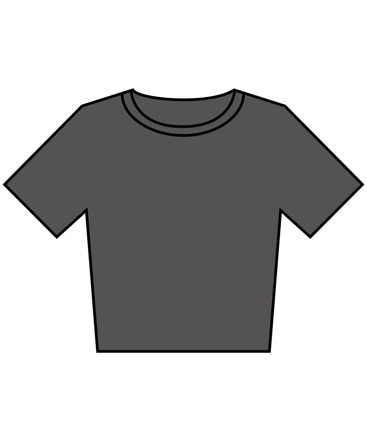 Build Your Brand BYB Womens vintage cropped tee BY305 - Magnet - Customisable T-Shirt