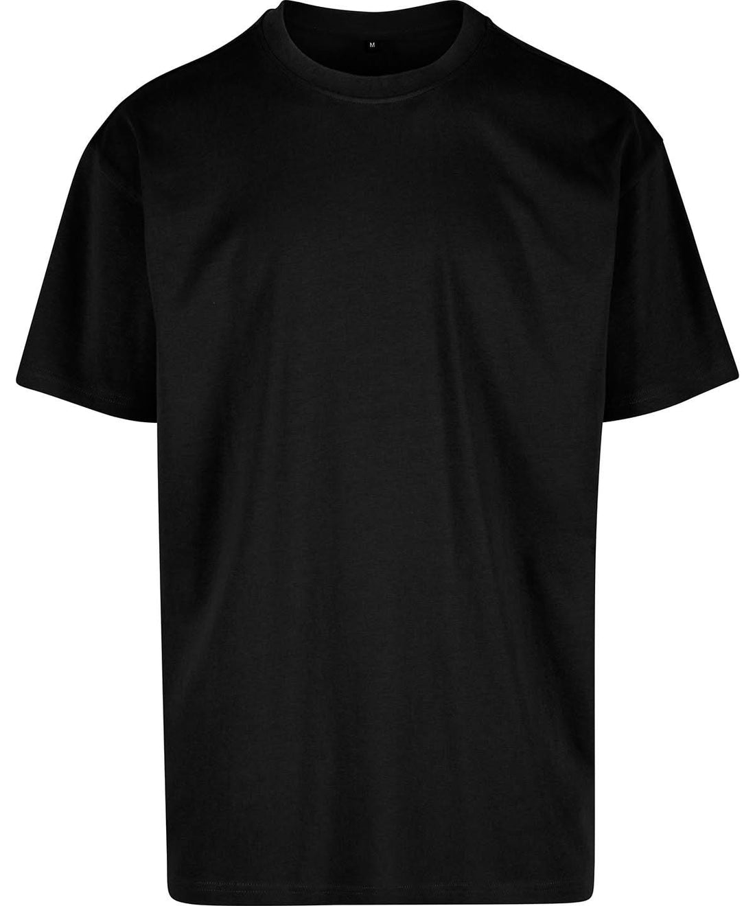 Build Your Brand BYB Cotton loose tee BY308 - Black - Customisable T-Shirt