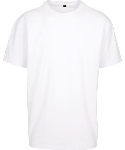 Build Your Brand BYB Cotton loose tee BY308 - White - Customisable T-Shirt