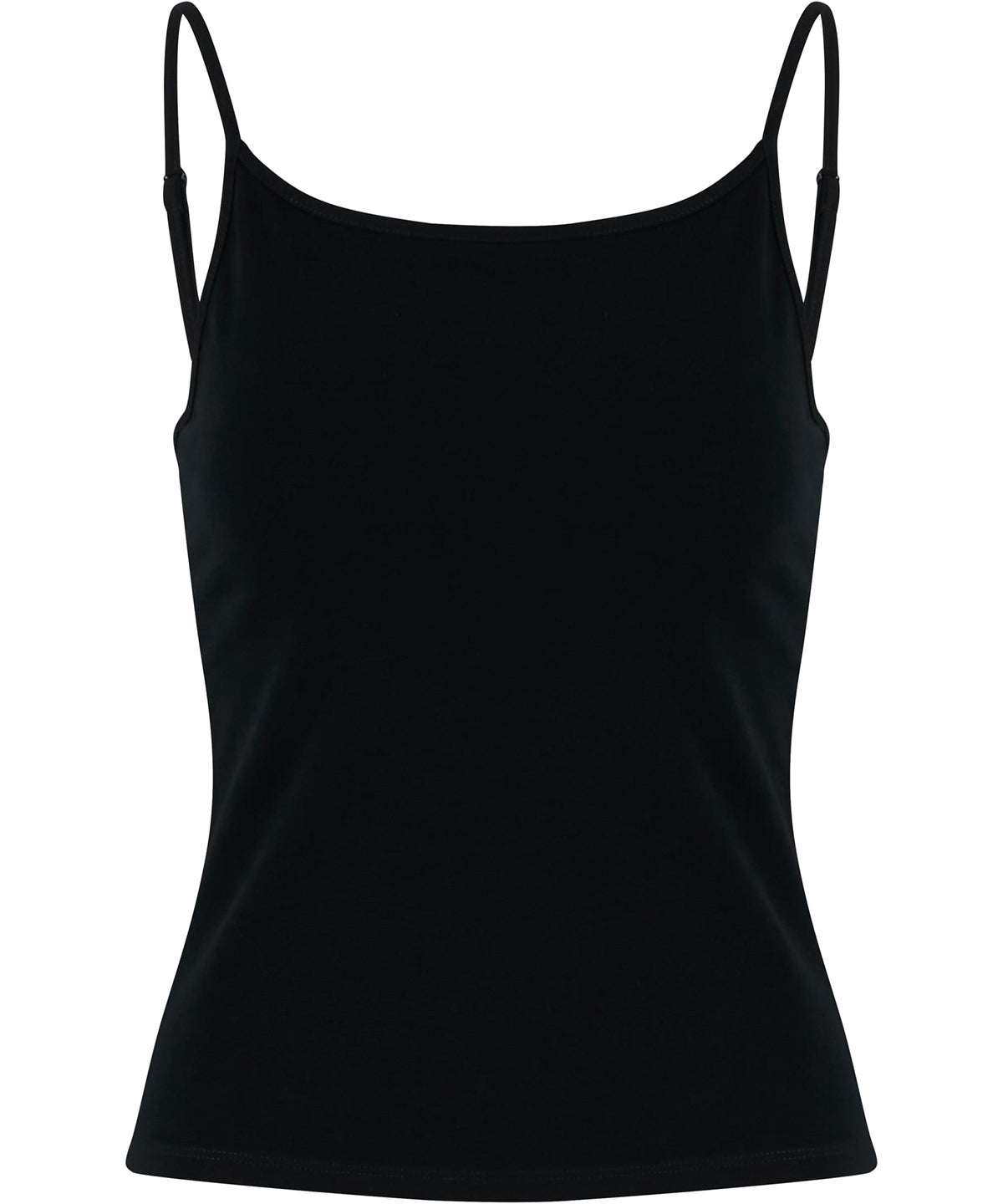 Women’s stretch Jersey short slim top - BY314 - Black - Customisable Vests (t-shirt)