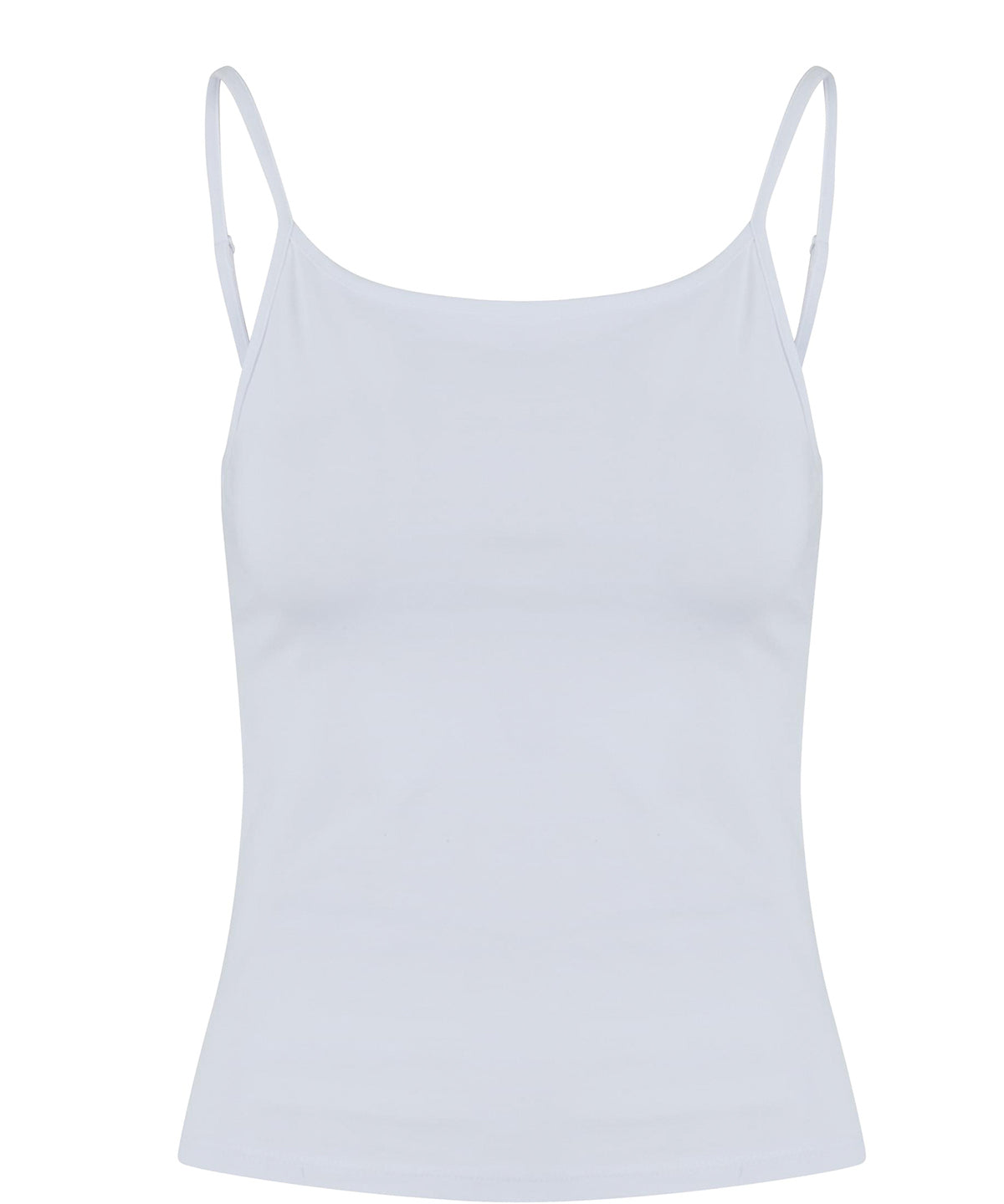 Women’s stretch Jersey short slim top - BY314 - White - Customisable Vests (t-shirt)