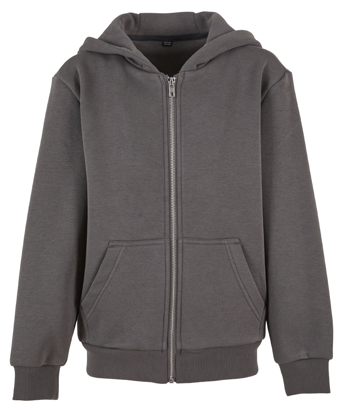 Kids fluffy zip hoodie - BY316 - Magnet - Customisable Hoodies