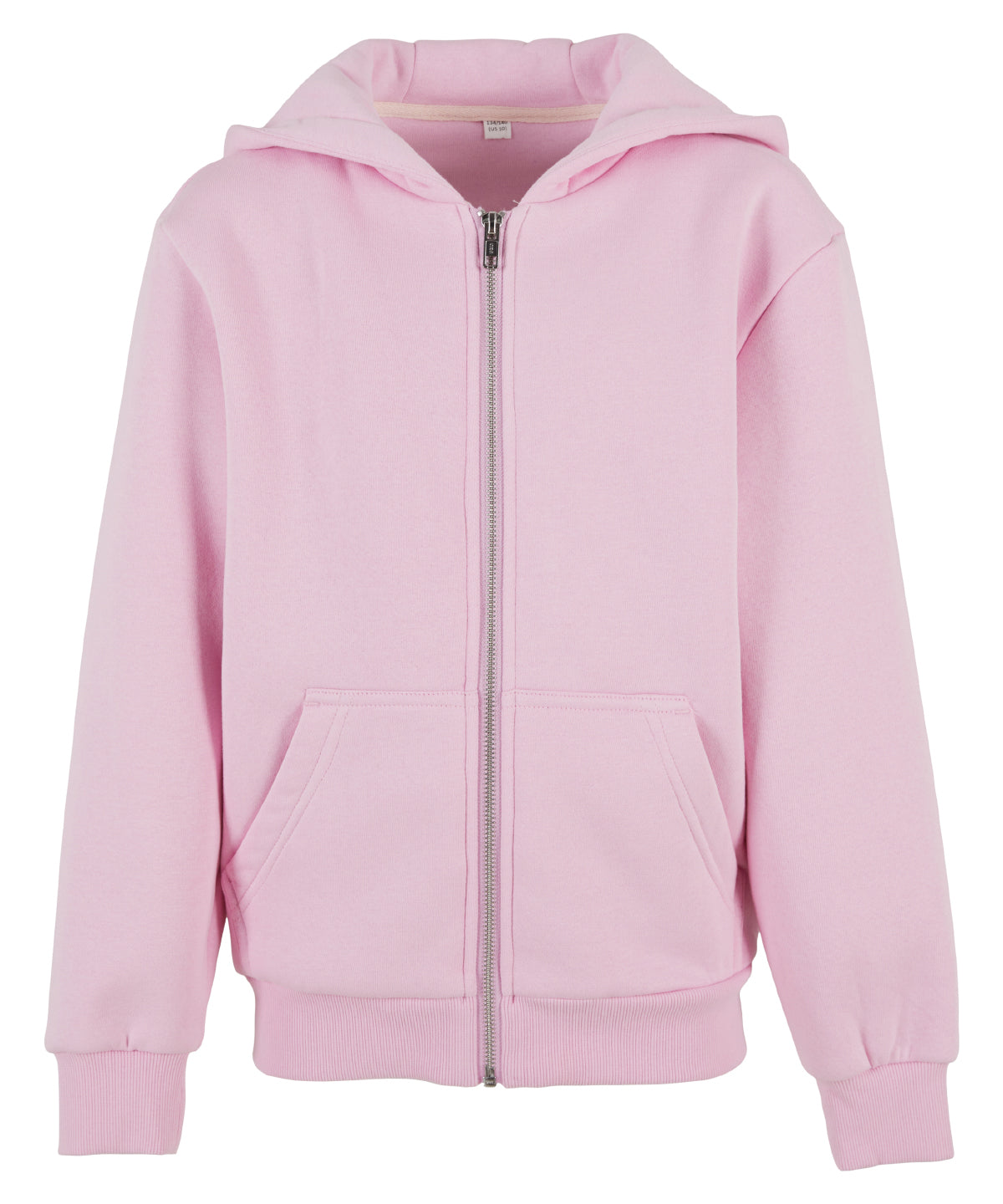 Kids fluffy zip hoodie - BY316 - Soft Pink - Customisable Hoodies