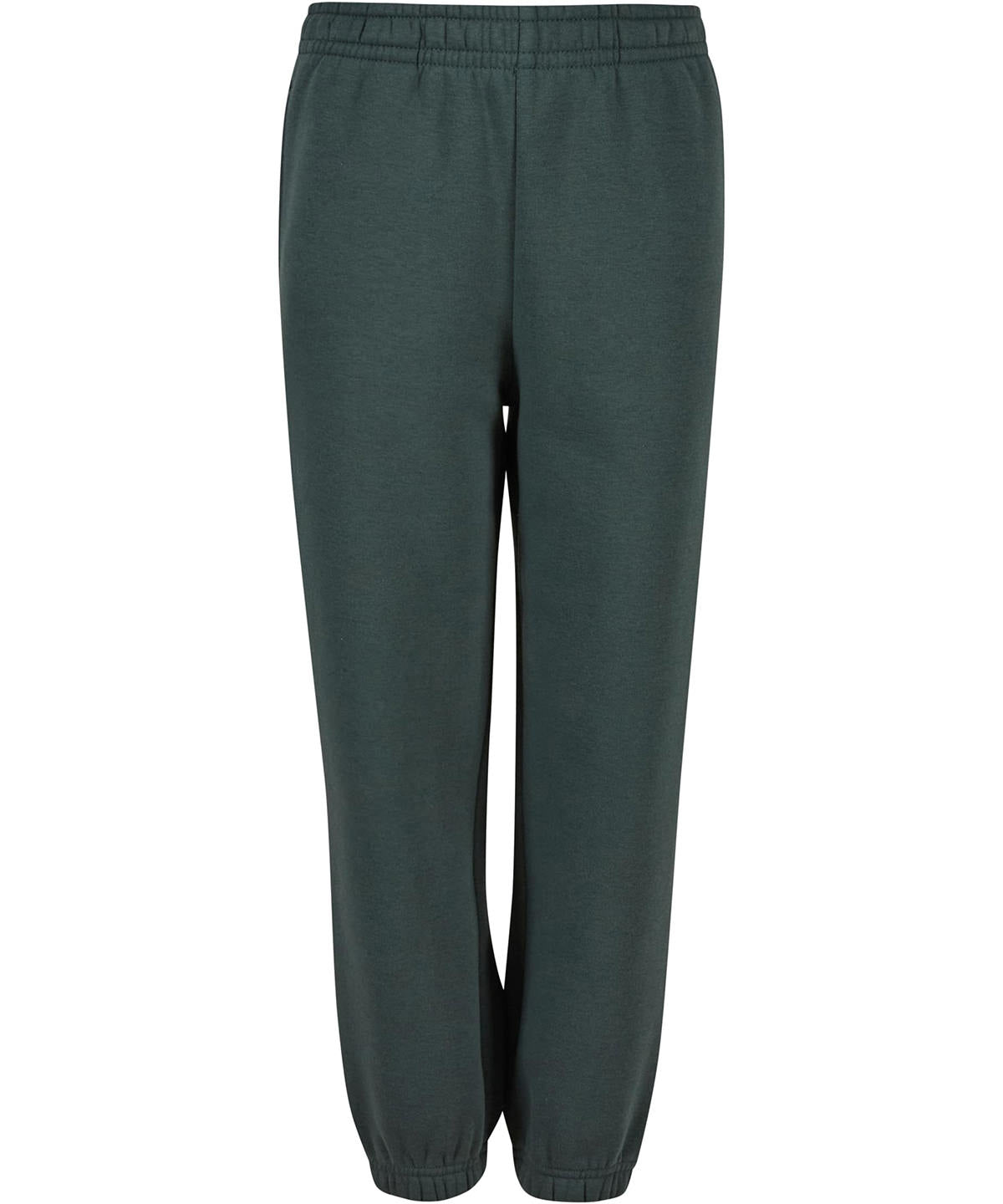 Kids fluffy sweatpants - BY317 - Bottle Green - Customisable Sweatpants
