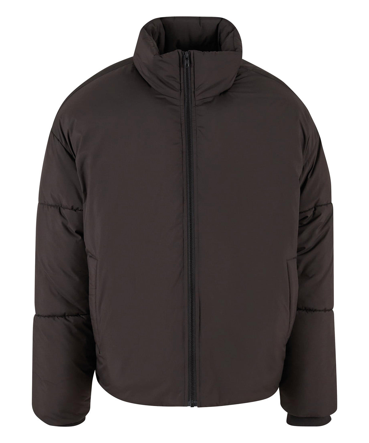 Women’s loose puffer jacket - BY383 - Black - Customisable Jackets