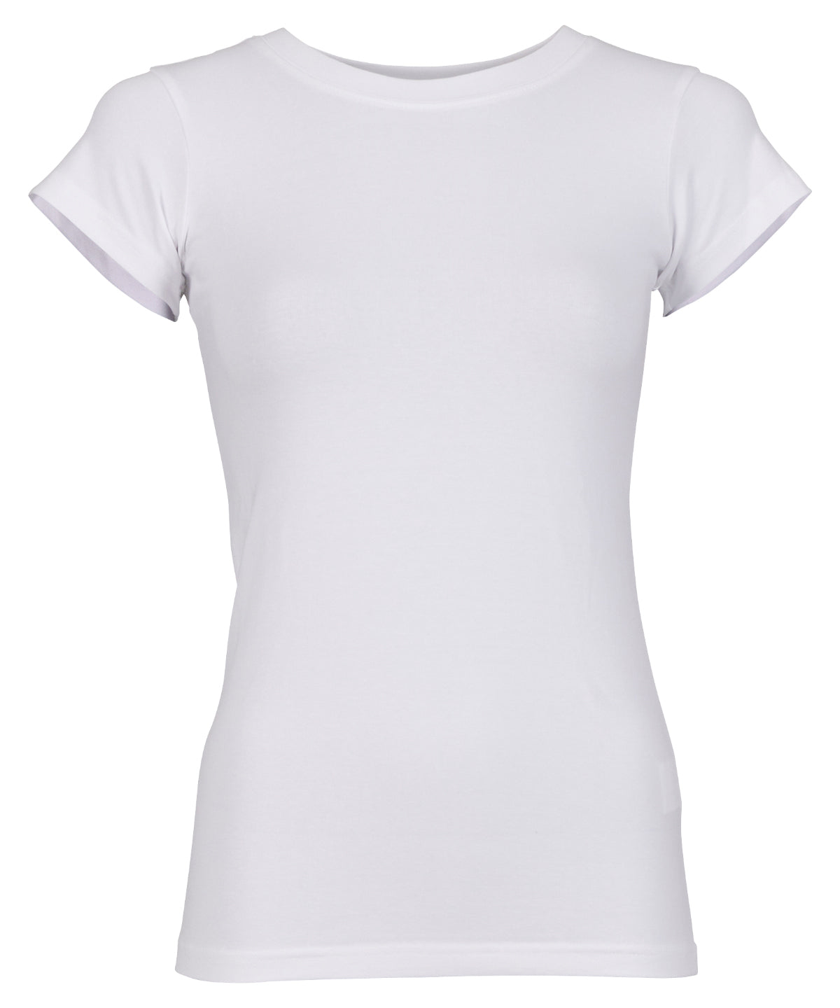 Women’s stretch tee - BY384 - White - Customisable T-Shirts