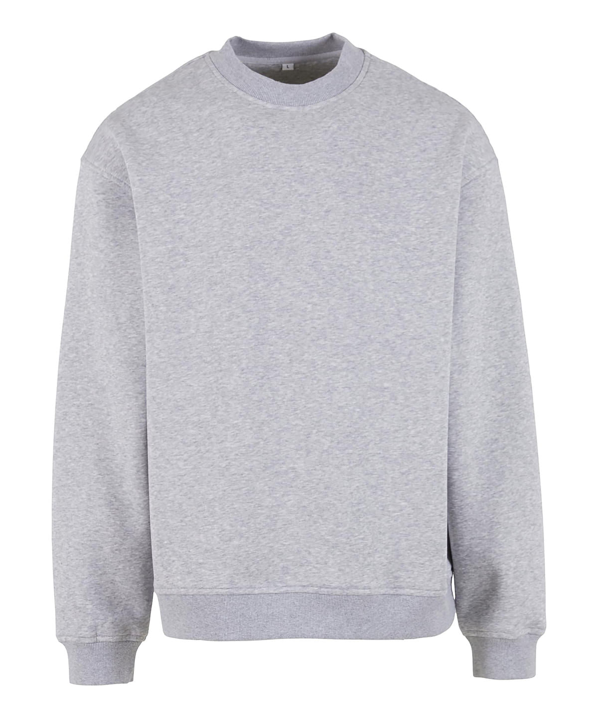 Loose-fit sweatshirt - BY409 - Heather Grey - Customisable Sweatshirts