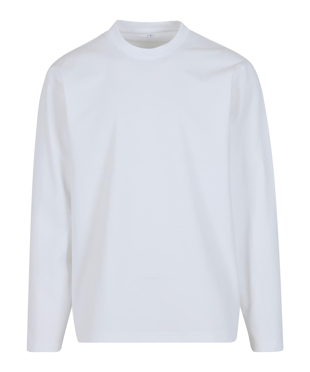 Sorona loose long sleeve - BY420 - White - Customisable T-Shirts