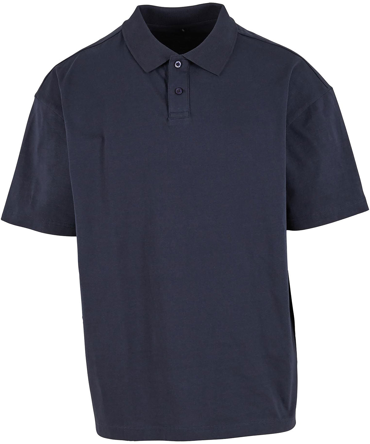 Oversized polo shirt - BY421 - Navy - Customisable Polos