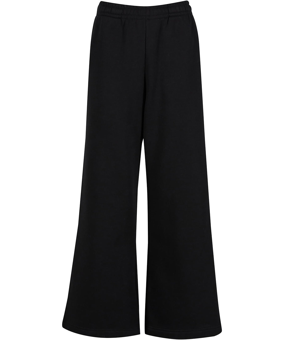 Women’s wide-leg sweatpants - BY431 - Black - Customisable Sweatpants