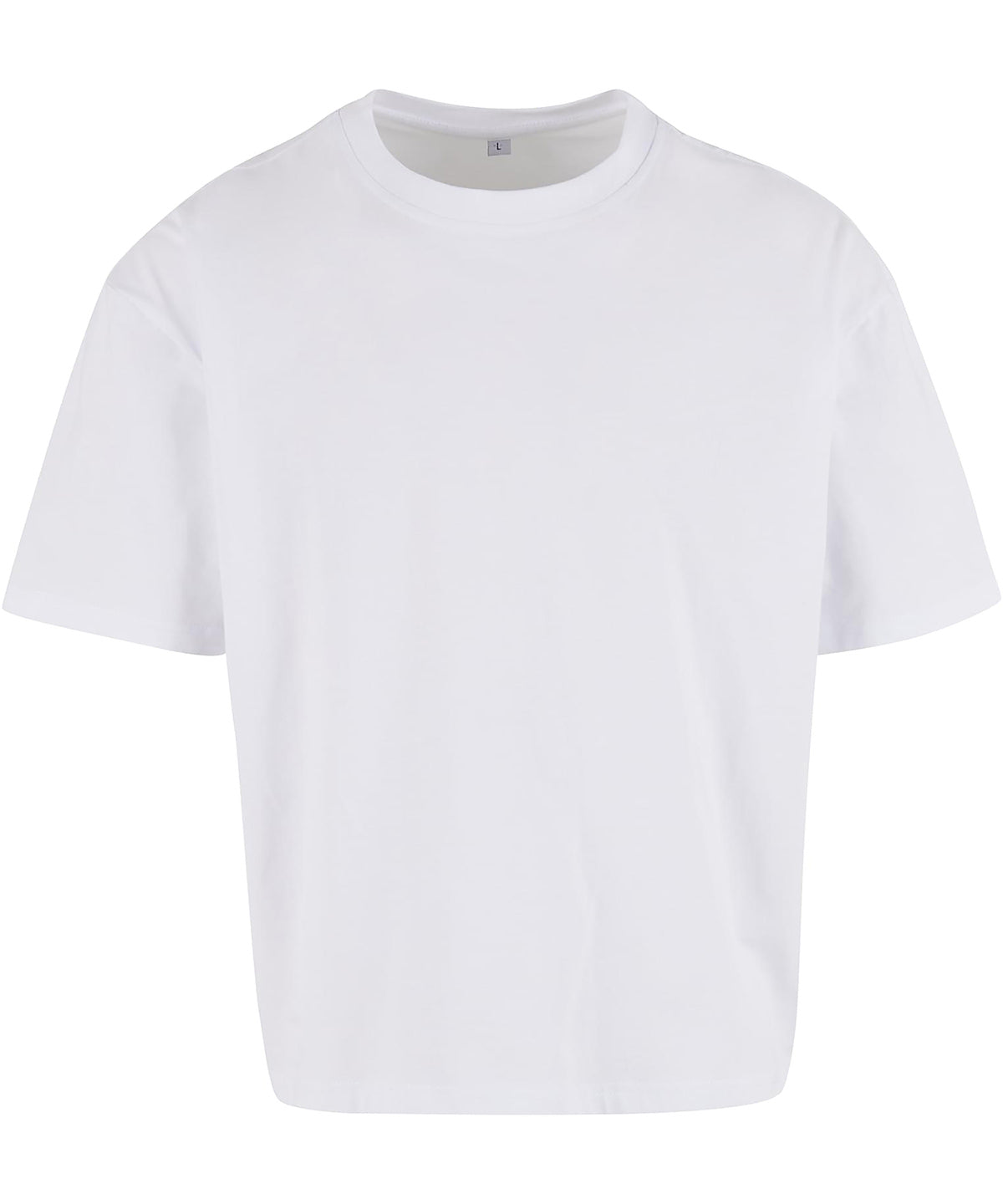 Cropped oversize tee - BY439 - White - Customisable T-Shirts