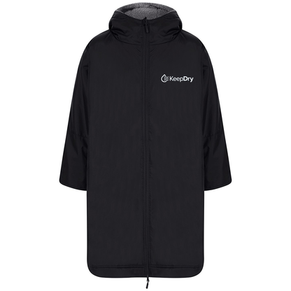 KeepDry - All Weather Dry Robe - Kids - Black - Customisable Jacket