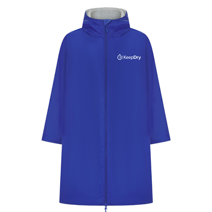 KeepDry - All Weather Dry Robe - Kids - Royal Blue - Customisable Jacket