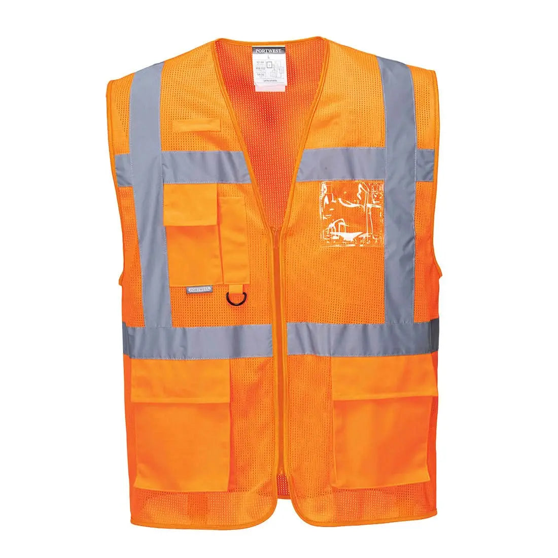 Athens Hi Vis Mesh Executive Vest C376 - Orange - Customisable Vests