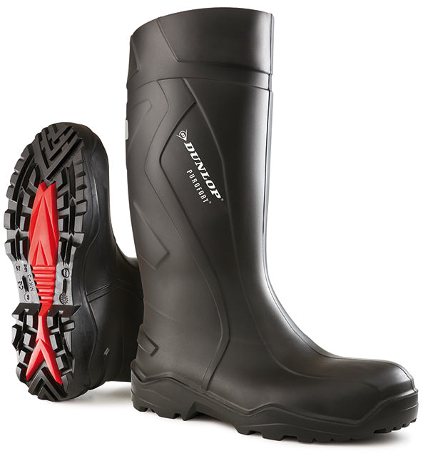Dunlop Purofort Full Safety Wellingtons C762041 - Black - Customisable Wellingtons