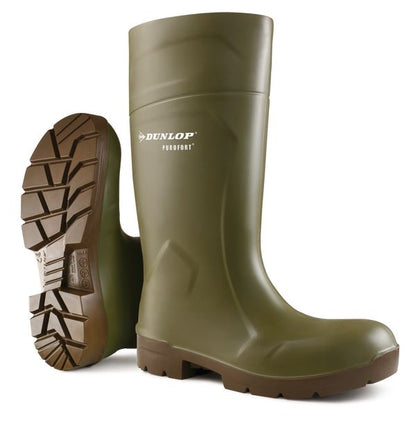 Dunlop Purofort Multigrip Safety Wellingtons Ca61131 - Green - Customisable Wellingtons