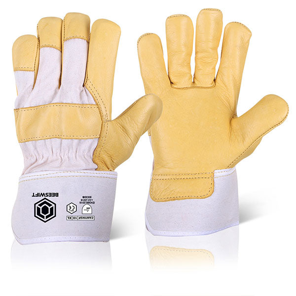 Beeswift Canadian Hide Rigger Gloves - - Customisable Rigger