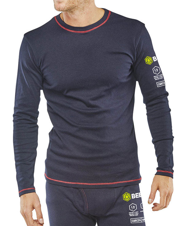 Beeswift Arc Compliant Under Garment T Shirt Carc22 - Navy Blue - Customisable T-Shirt