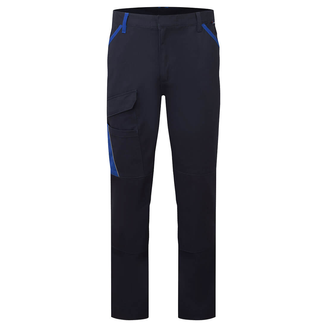 Wx1 Two Tone Cotton Work Trousers - CD111 - Navy Royal - Customisable Work Trousers