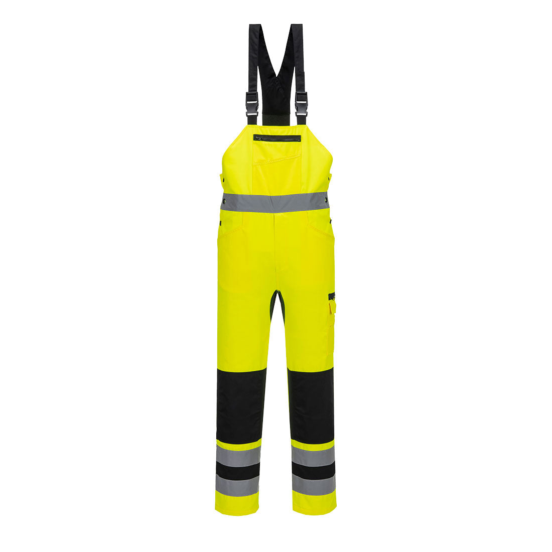 Wx2 Eco Hi Vis Bib &amp; Brace - CD852 - Yellow Black - Customisable Bib &amp; Brace