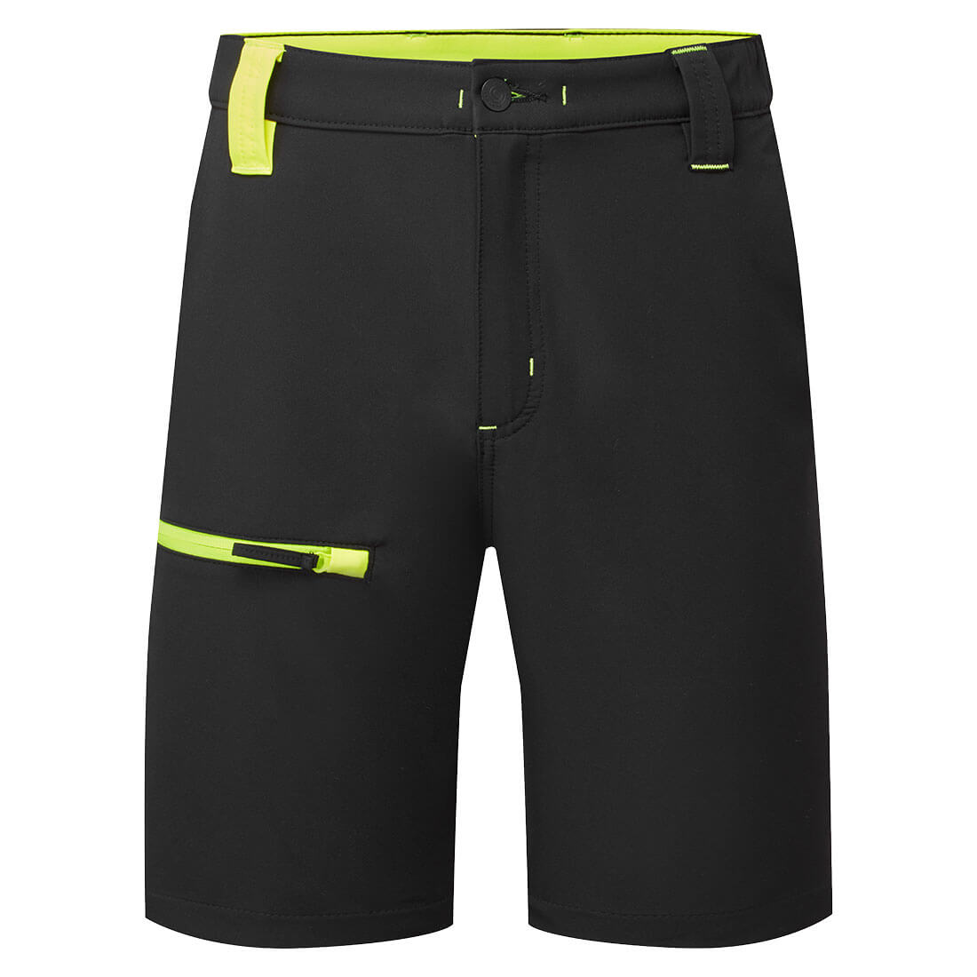 Wx2 Eco Stretch Shorts - CD882 - Black Yellow - Customisable Shorts