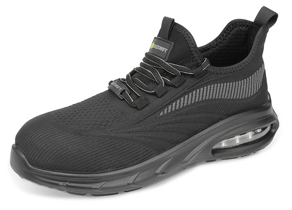 Beeswift Sutton Flyknit Composite Safety Trainer Cf101 - Black - Customisable Safety Trainers