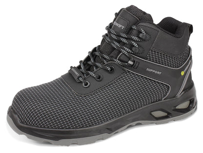 Beeswift Himley Tpu Tek Composite Mid Lightweight Safety Work Boot Ss Cf37 - Black - Customisable Safety Boots