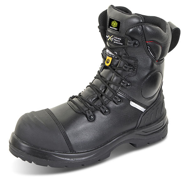 Beeswift Trencher Plus Side Zip Boot Cf67 Bl - Black - Customisable Safety Boots