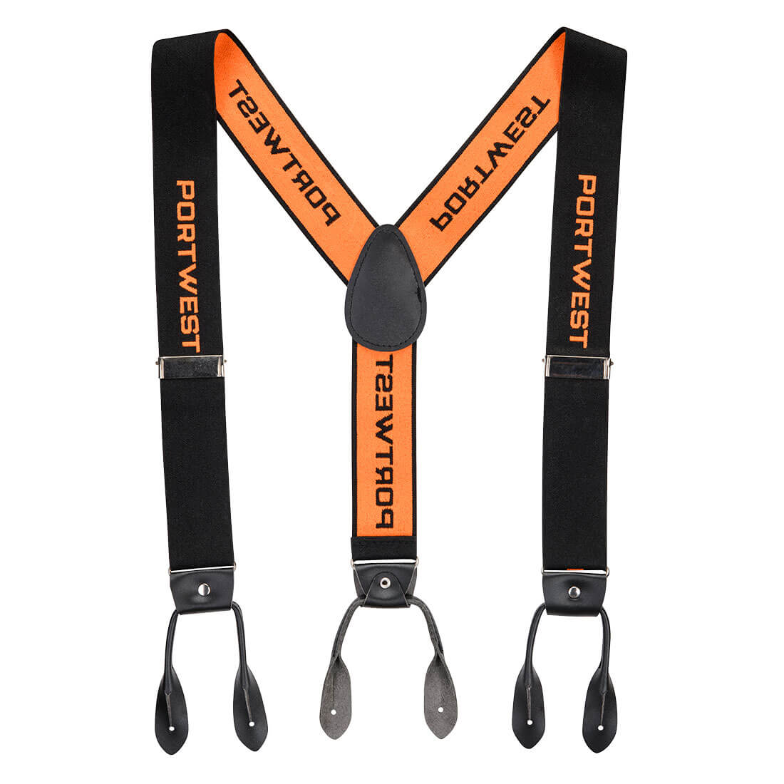 Chainsaw Braces - CH16 - Orange Black - Customisable Braces