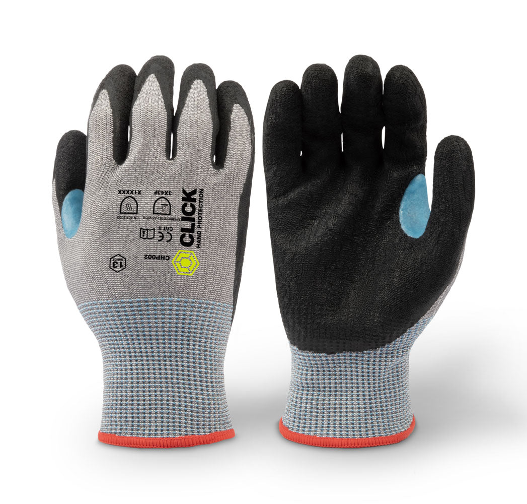 Beeswift Click Hand Protection 13G Latex Coated Cut F Glove - - Customisable Cut Resistant