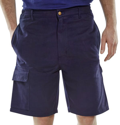 Beeswift Cargo Pocket Shorts Clcpsn - Navy Blue - Customisable Shorts