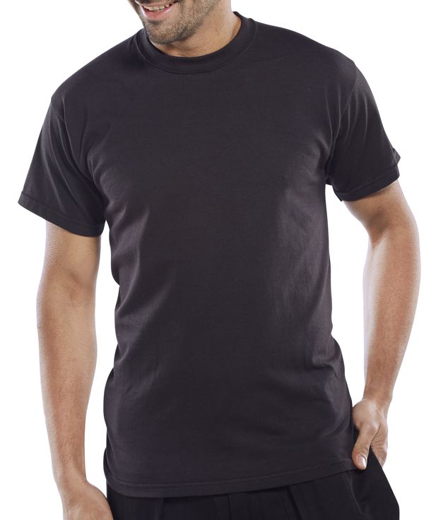 Blank Beeswift Heavyweight T Shirt Clcts - Black - Customisable T-Shirt