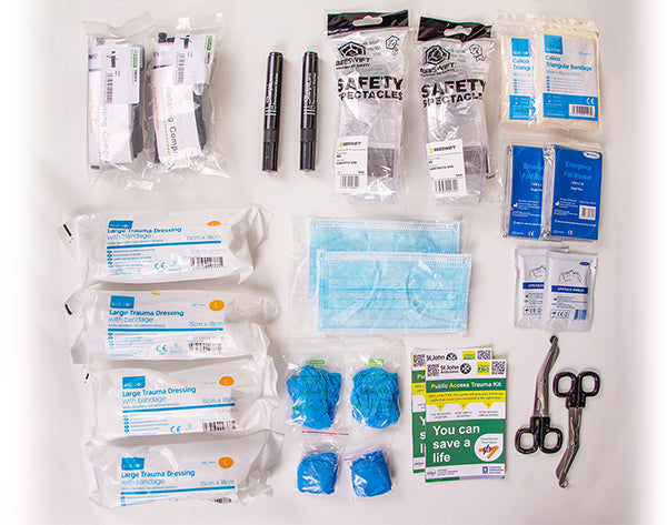 Click Medical PACT (Public Access Trauma Refill) - - Customisable First Aid Kits