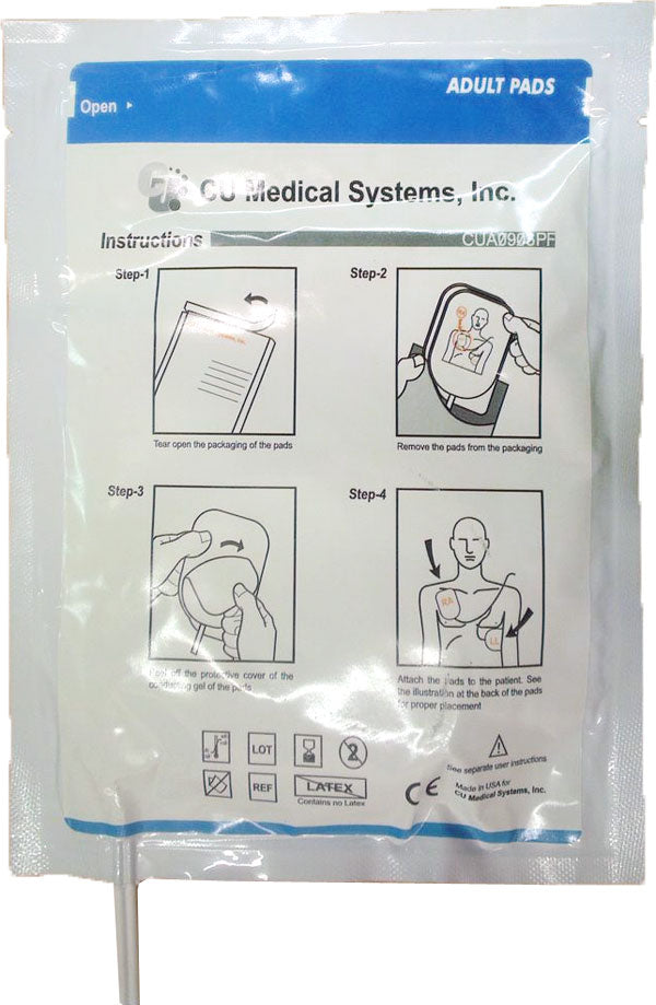 CU Medical NF1200 IPad Replacement Adult Electrode Pads (1 Pair) - - Customisable Defibrillators